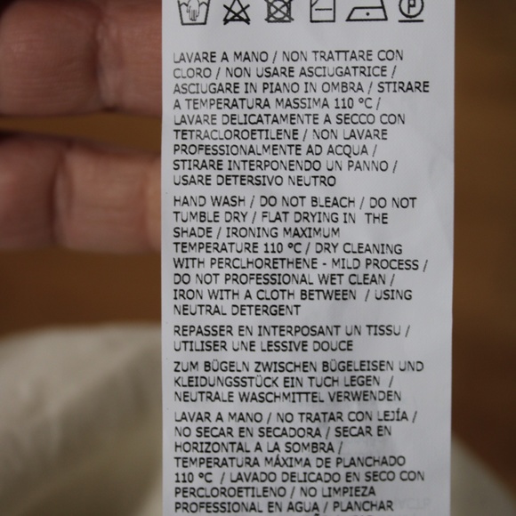 NWT Max Mara Weekend S Beige Linen/Jersey Tie Tassel Neck Peasant Boho Top - Picture 12 of 12